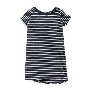 Joe Fresh Navy Striped Tight Fitting Dress
